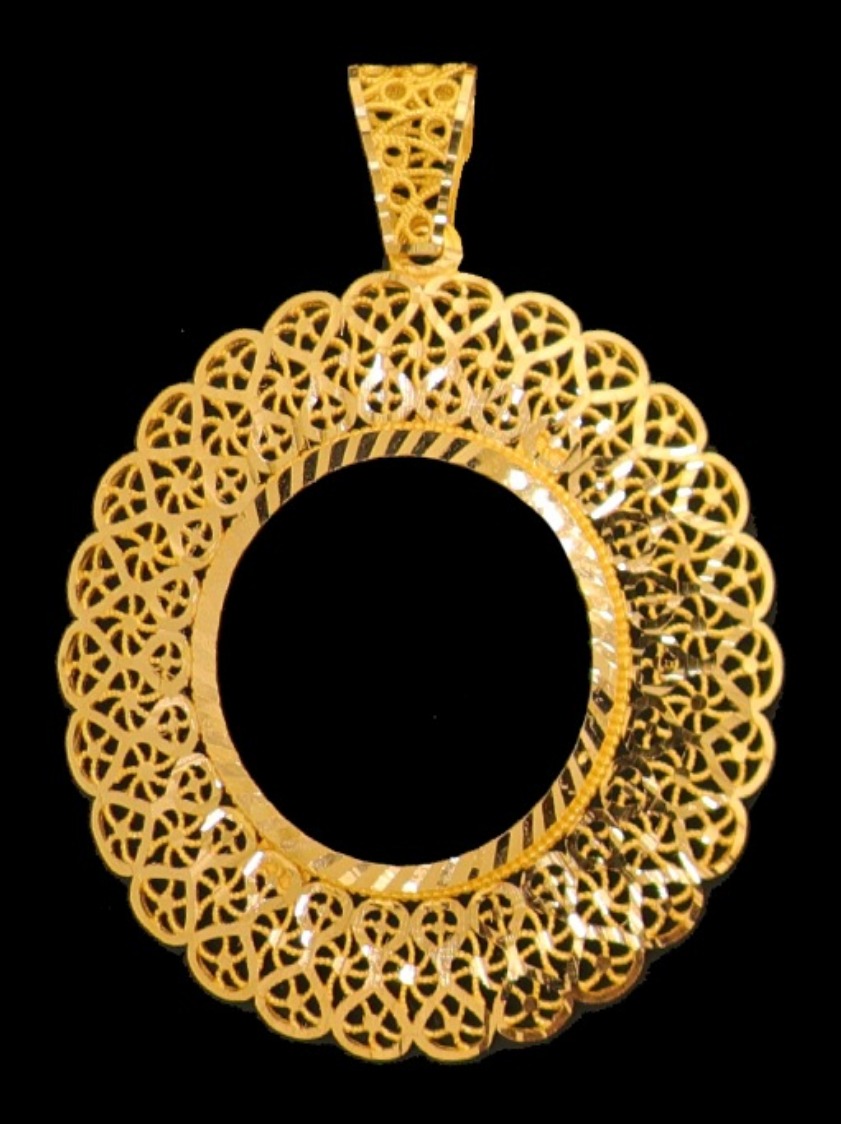 21K Gold Coin Frame