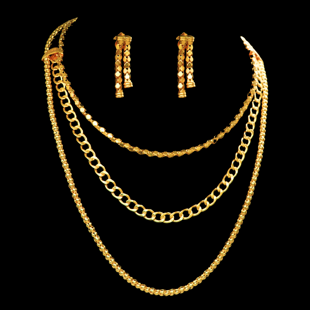 21K Gold Necklace Set