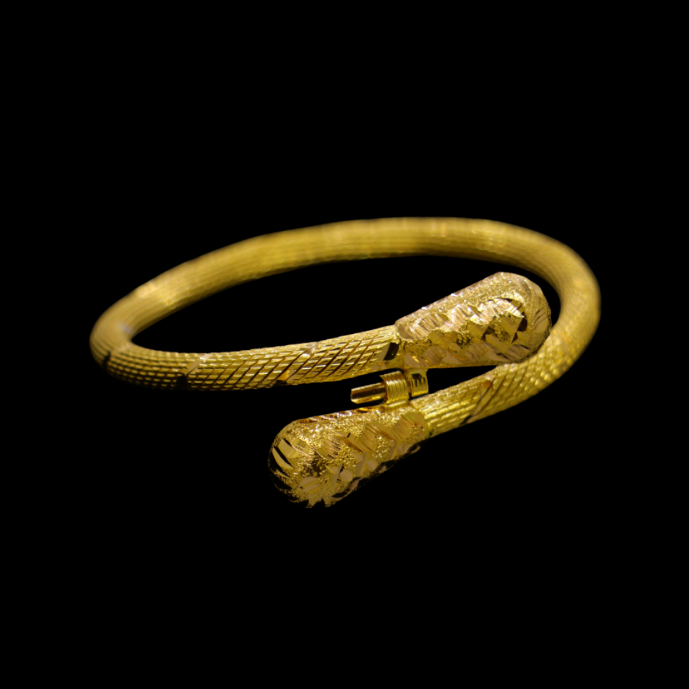 21K Gold Bangle Bracelet – SW28004 image 2 of 2