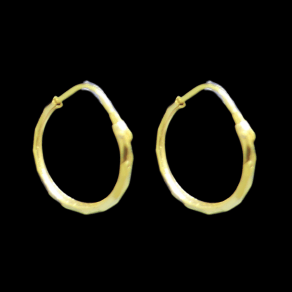 21K Gold Drop Earrings - SW33377