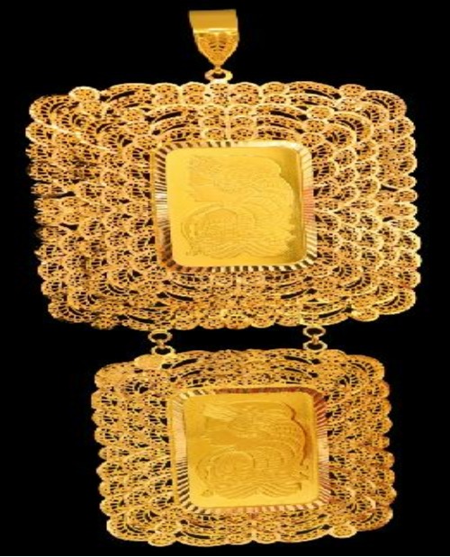 21K Gold Ounces Frame
