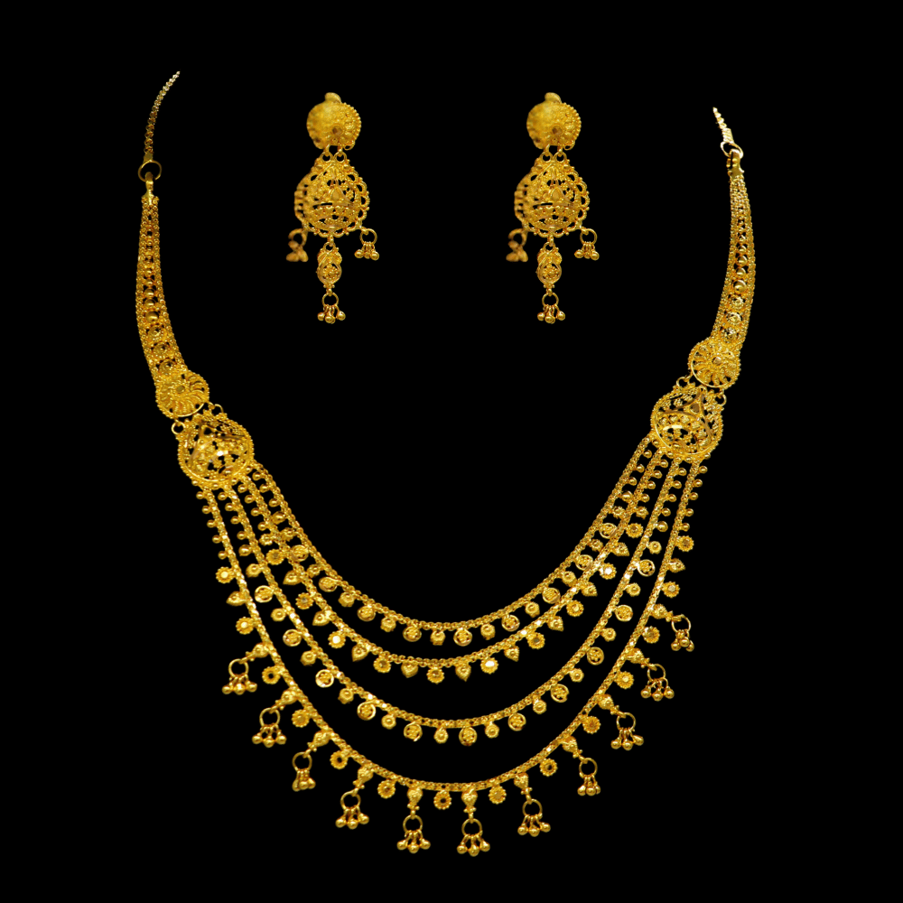22K Gold Necklace Set