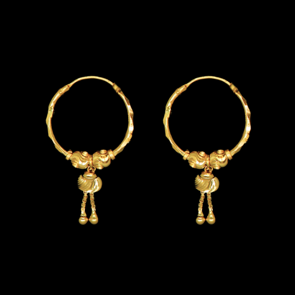 22K Gold Earrings - SW33481