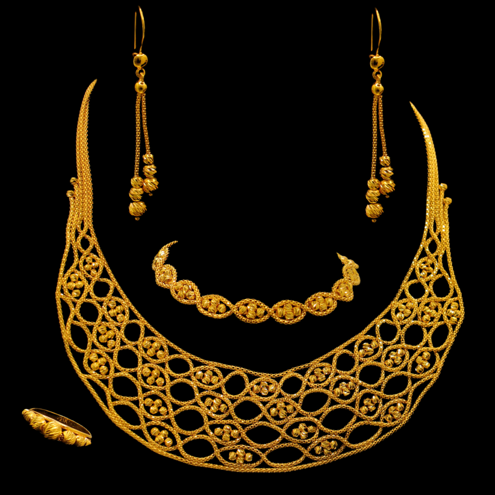 21K Gold Necklace Set