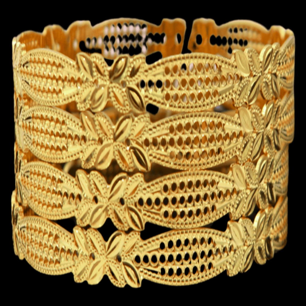 22K Gold Bangle Set (S)