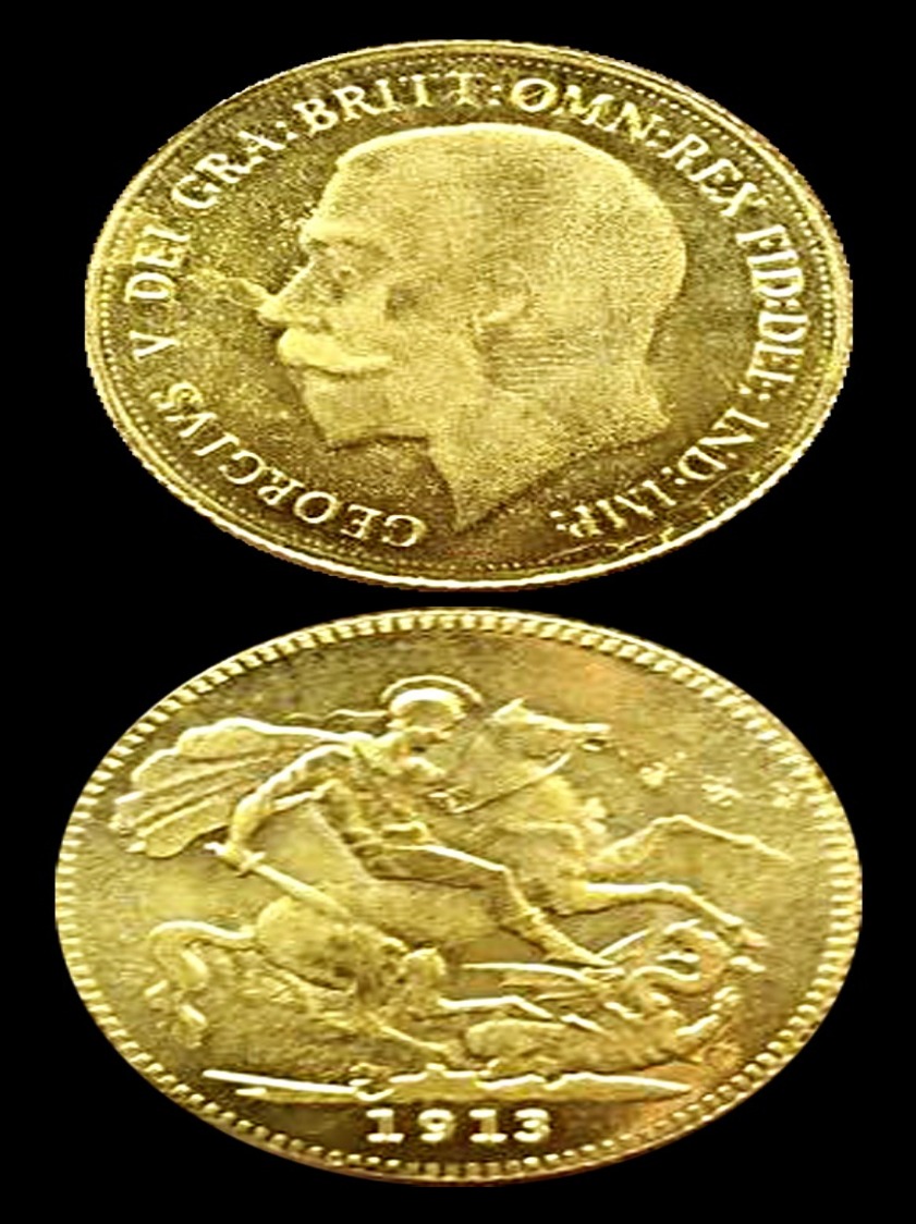 Half English Coin 21K Copy