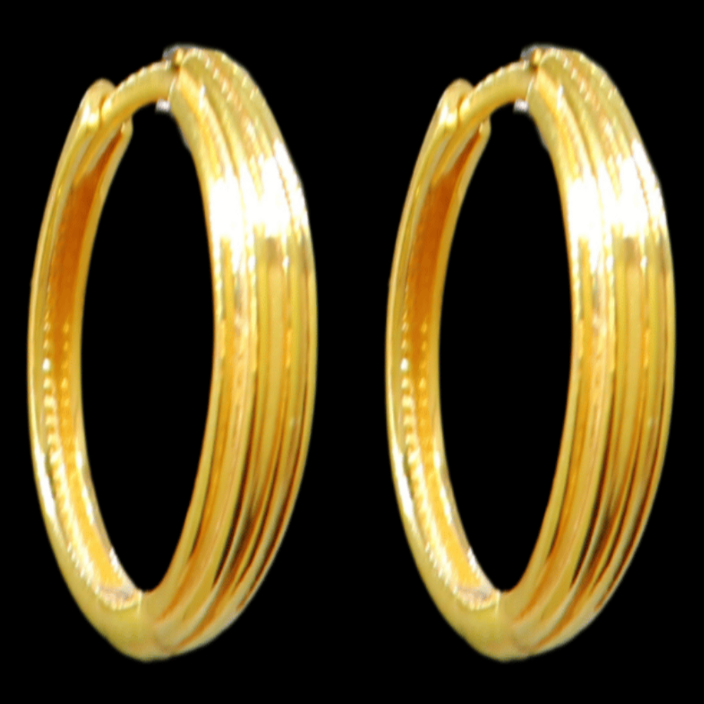 21K Gold Drop Earrings - SW33404