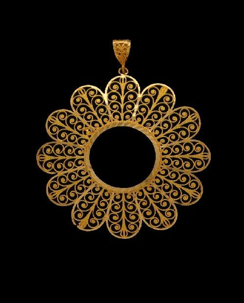 21K Gold Coin Frame