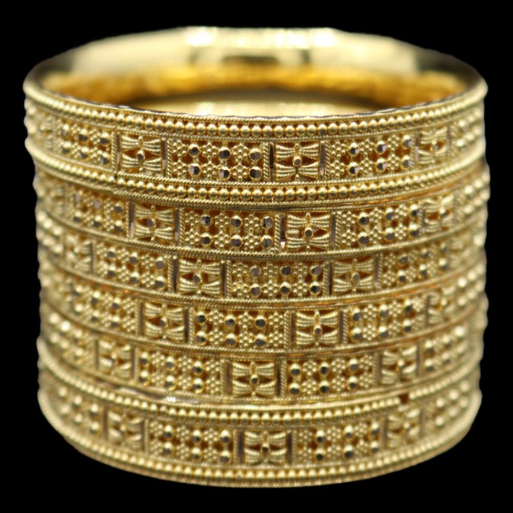 22K Gold Bangle Set (XS)