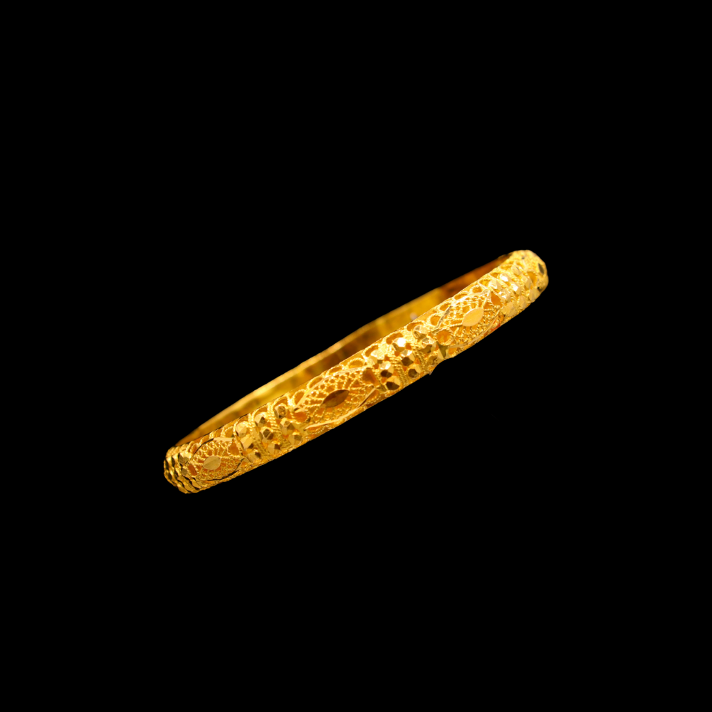 21K Gold Bangle, L (21) – SB28133 image 2 of 2