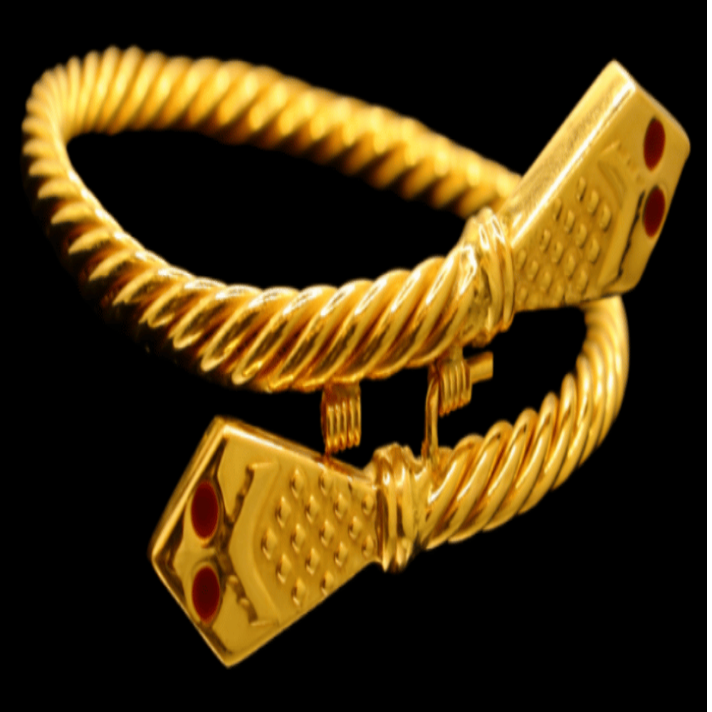 21k Gold Bangle Bracelet