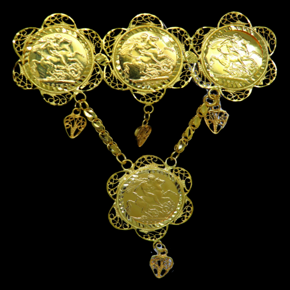 21K Gold Frame Pin