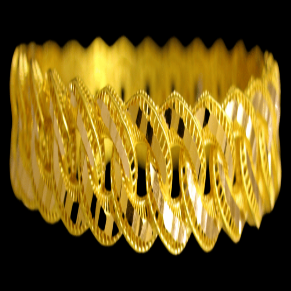 21K Gold Bangle Set OF 1 (XS)
