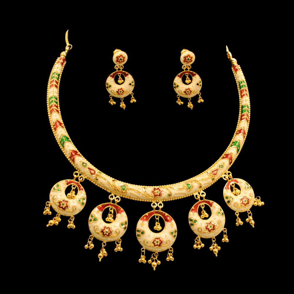 22K Gold Necklace Set