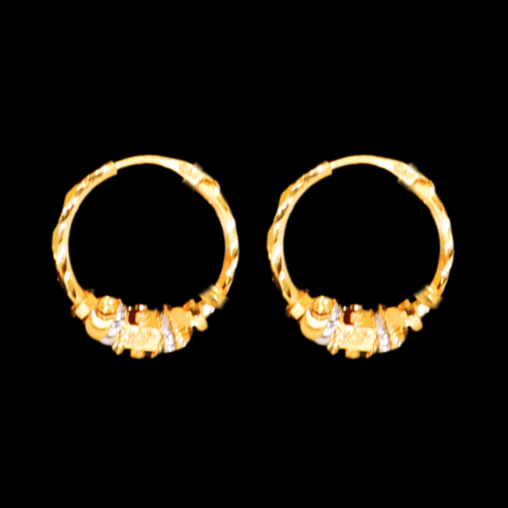22K Gold Earrings - SW33494