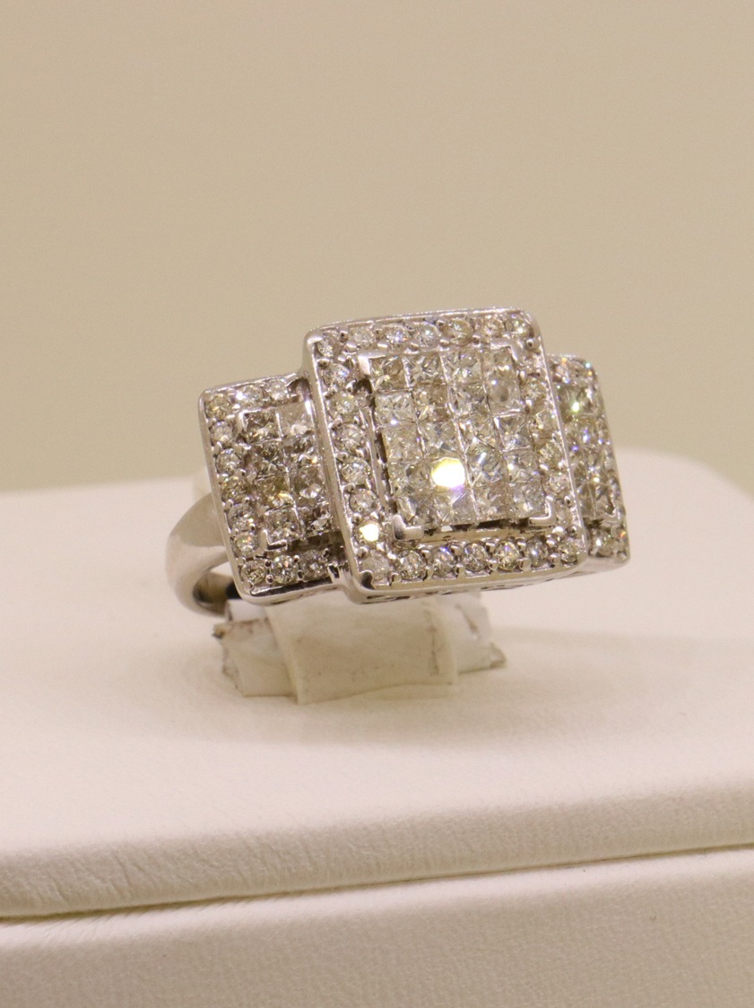 14K White Gold Diamond Ring – SW13106 image 2 of 2