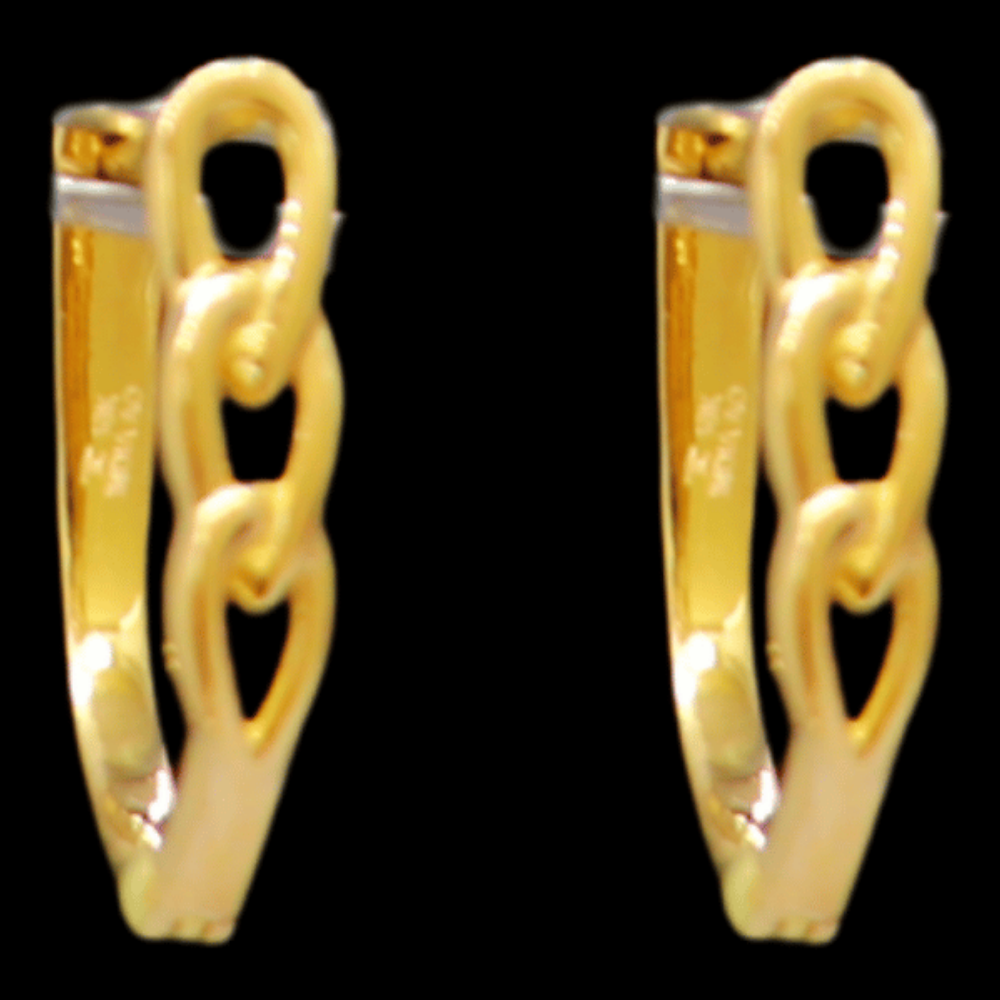 18K Gold Hoop Earrings - SW33372