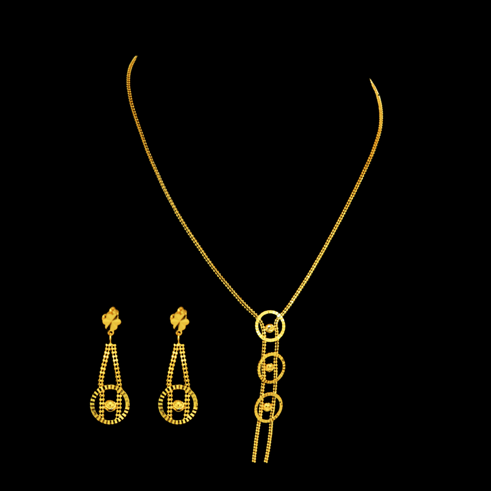 22K Gold Necklace Set
