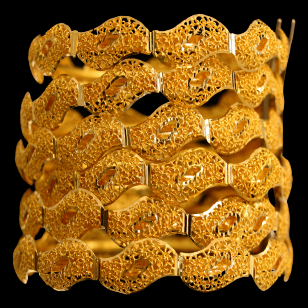 21K Gold Bangle Set