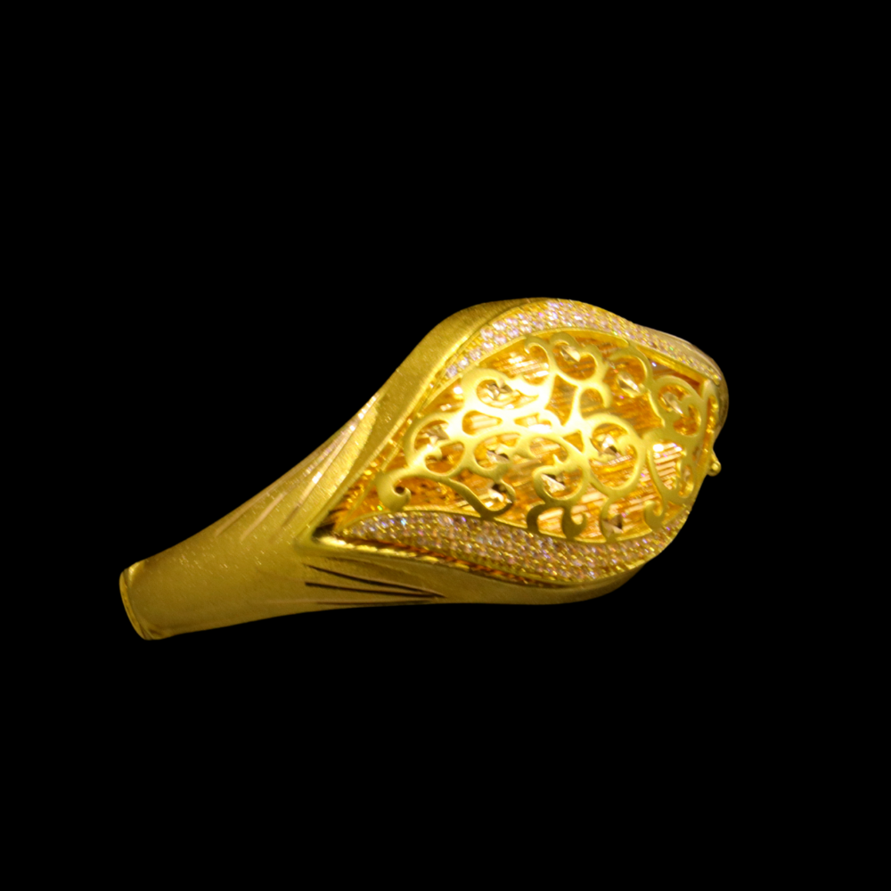21K Gold Bangle Bracelet – SW24257 image 2 of 2
