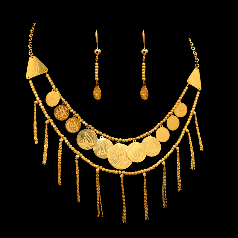 21K Gold Necklace Set