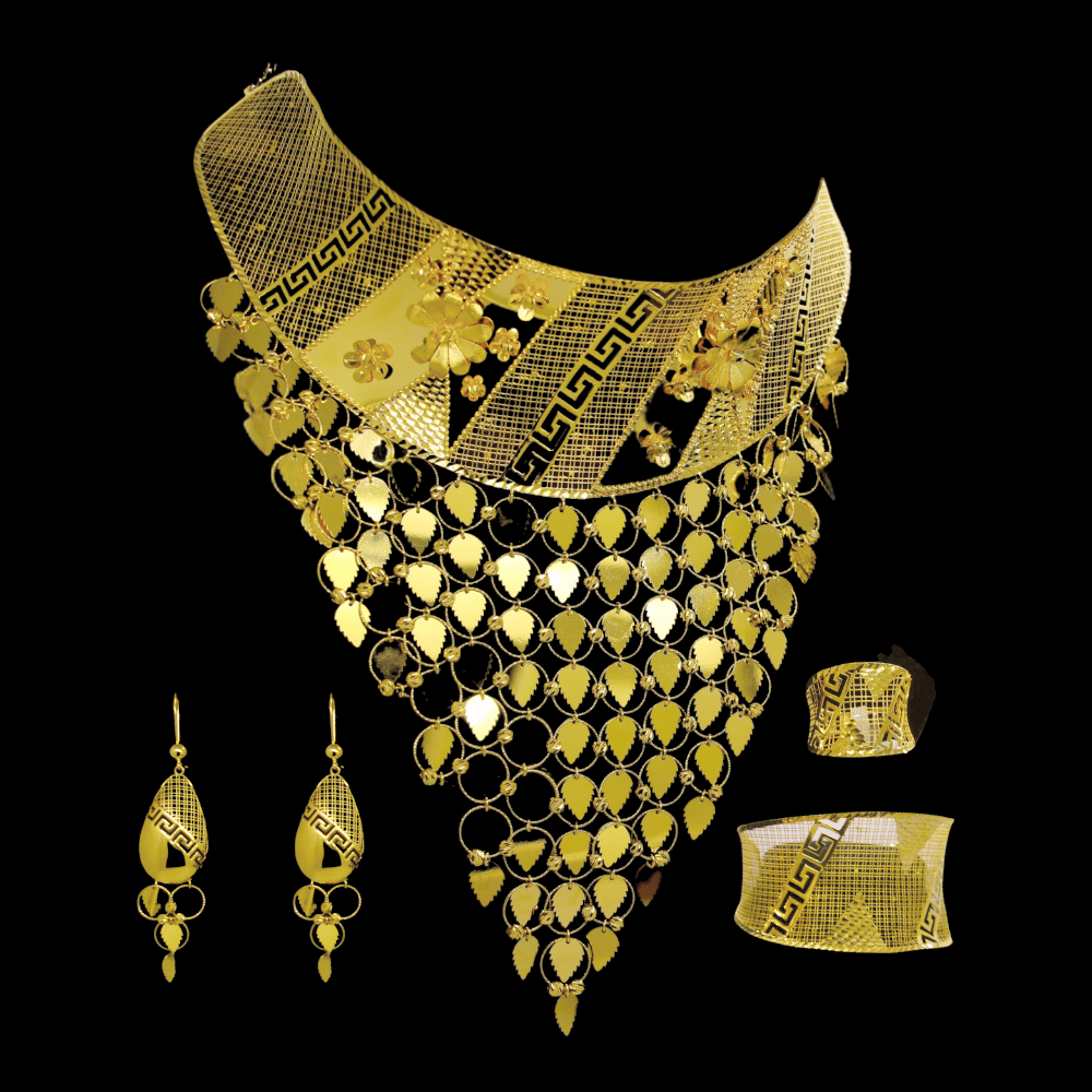 21K Gold Necklace Set