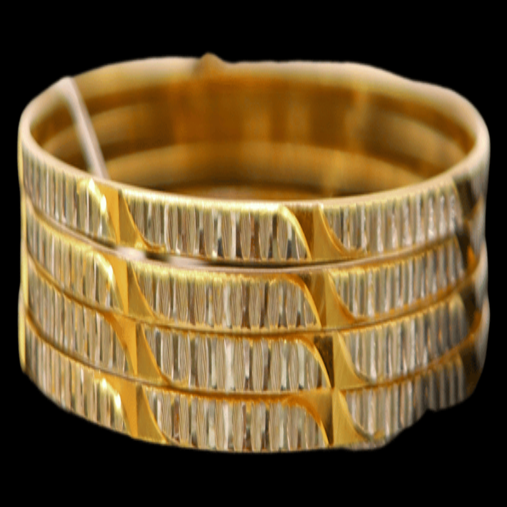 22K Gold Bangle Set (M)
