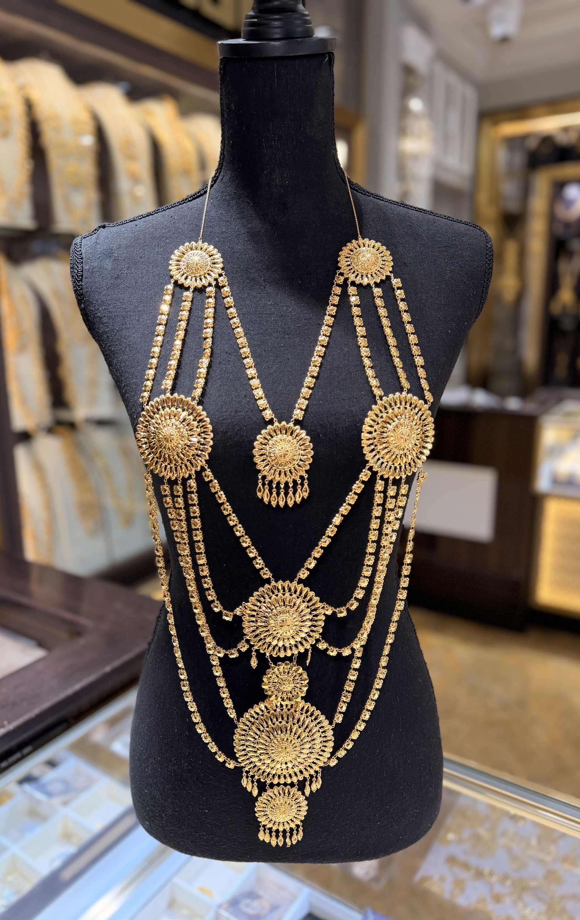 21K Gold Long Necklace - SB31884