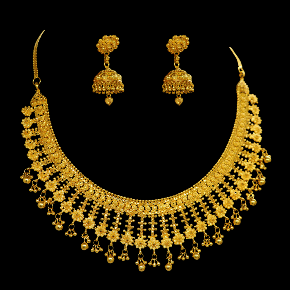 22K Gold Necklace Set