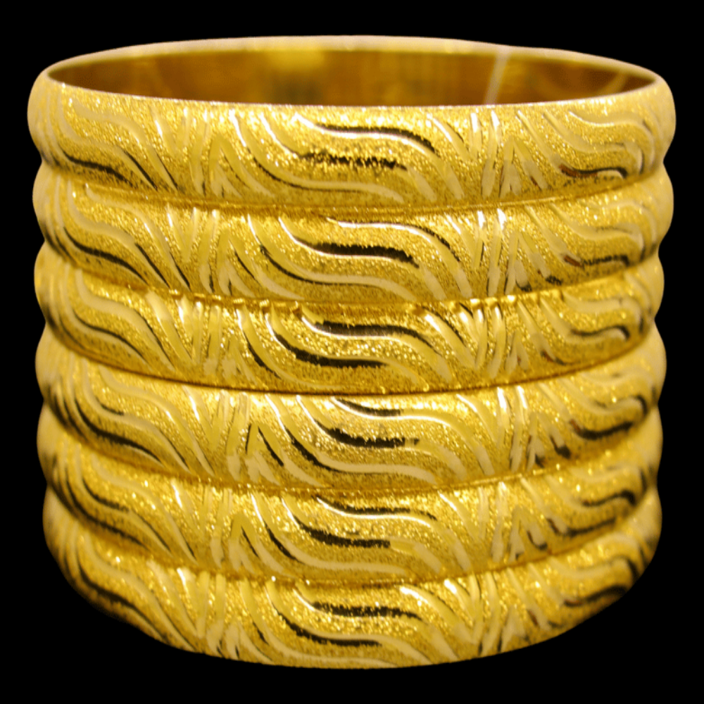 21K Gold Bangle Set (XL)