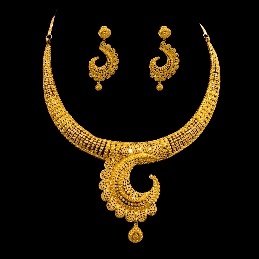 22K Gold Necklace Set