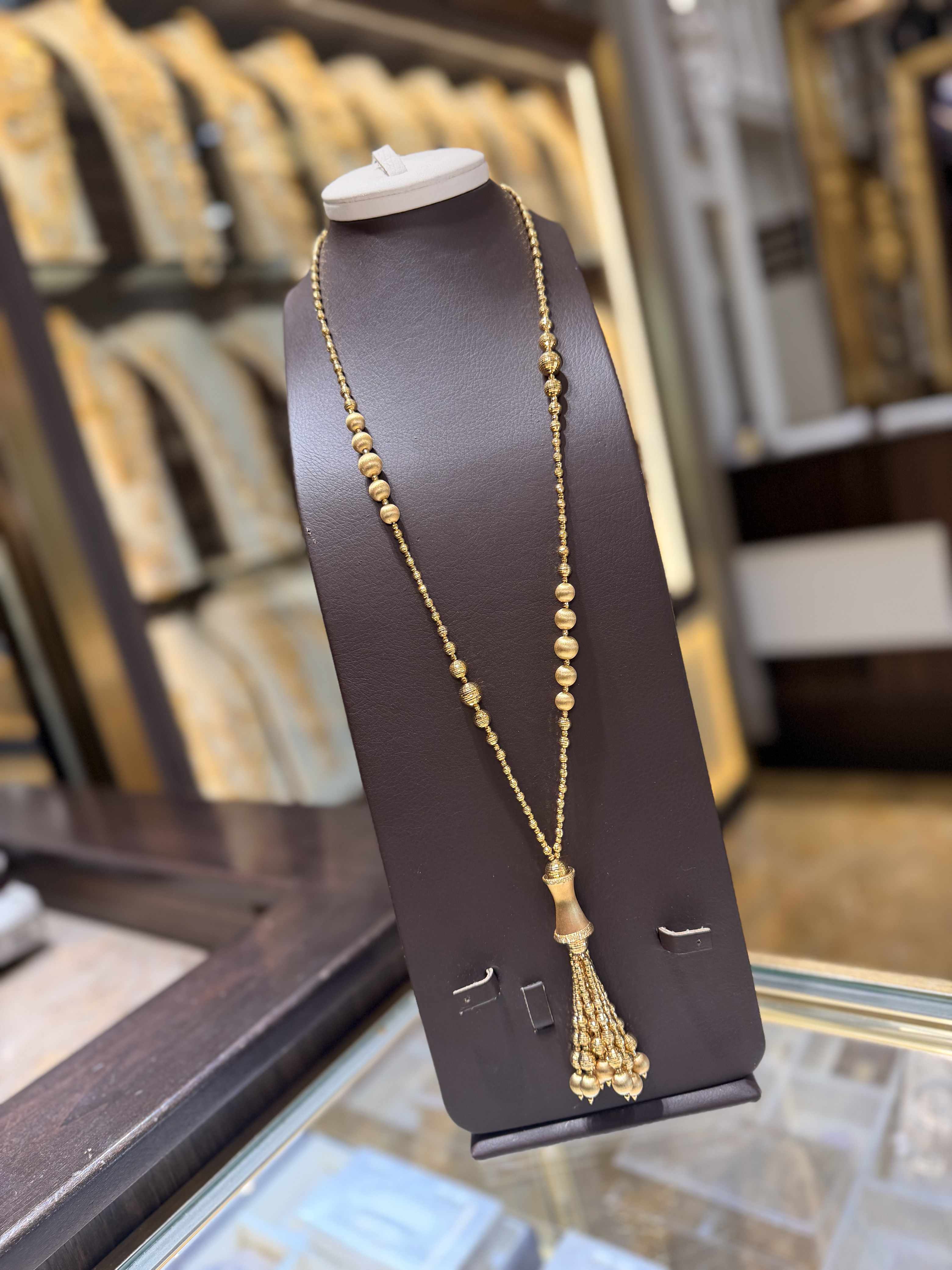 21K Gold Long Necklace - SB31885