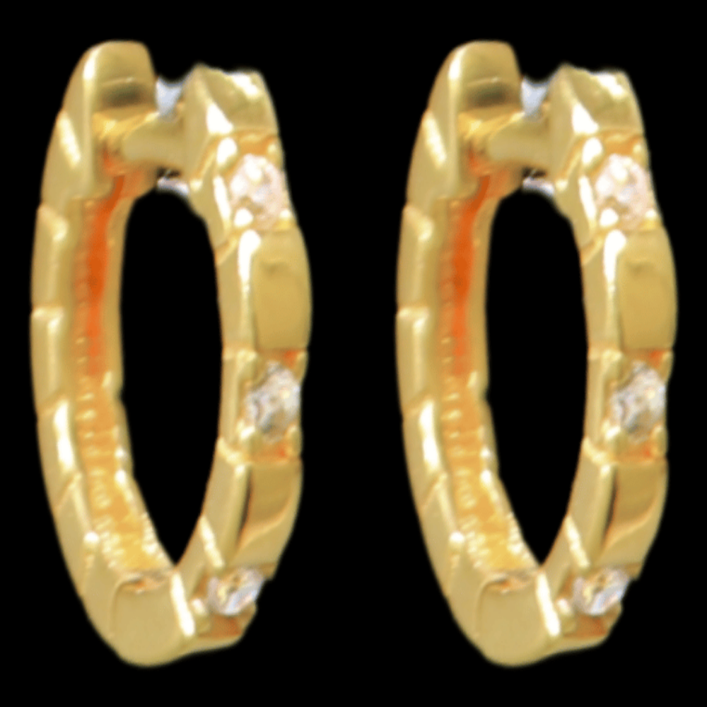 21K Gold Drop Earrings - SW33398