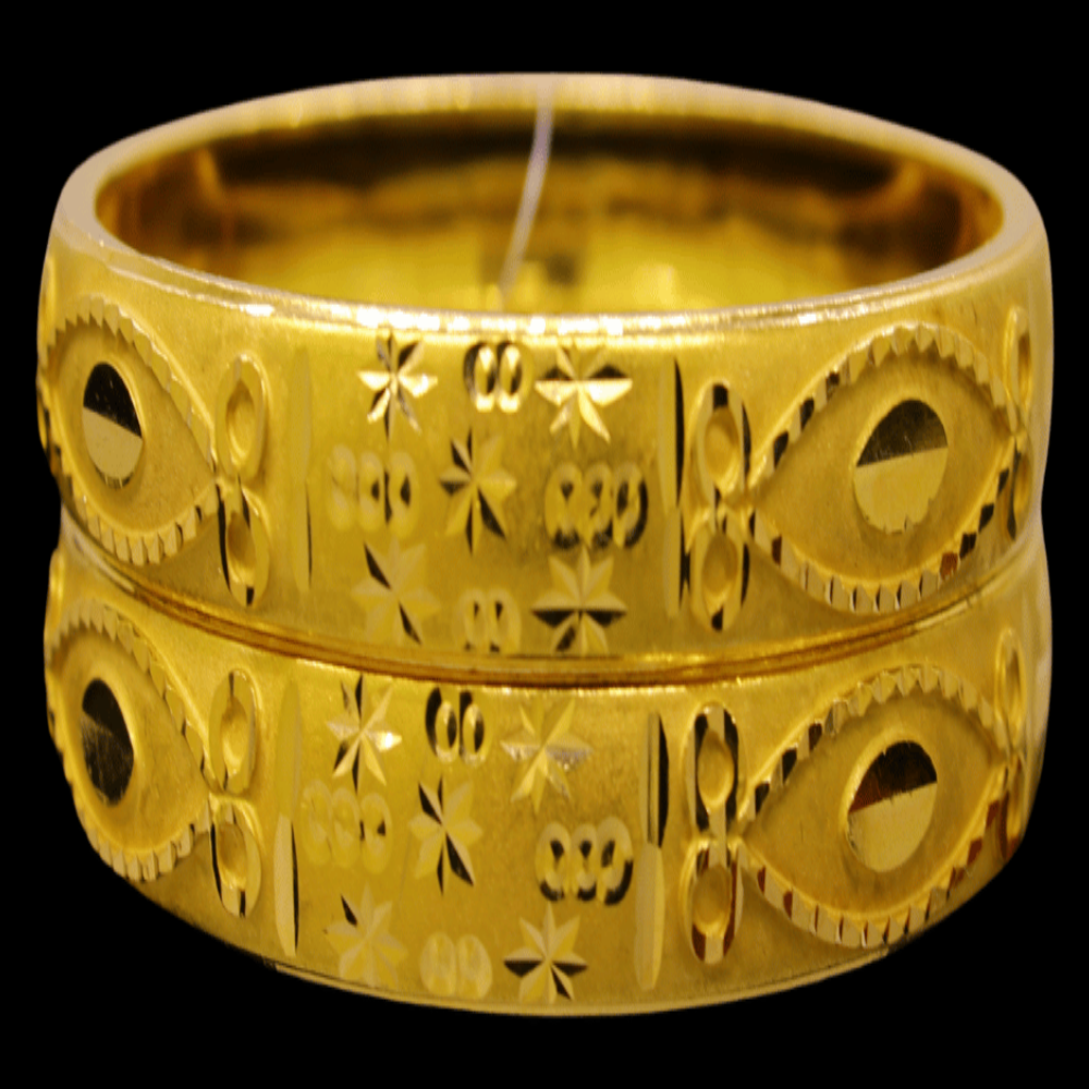 21K Gold Bangle Set (M)