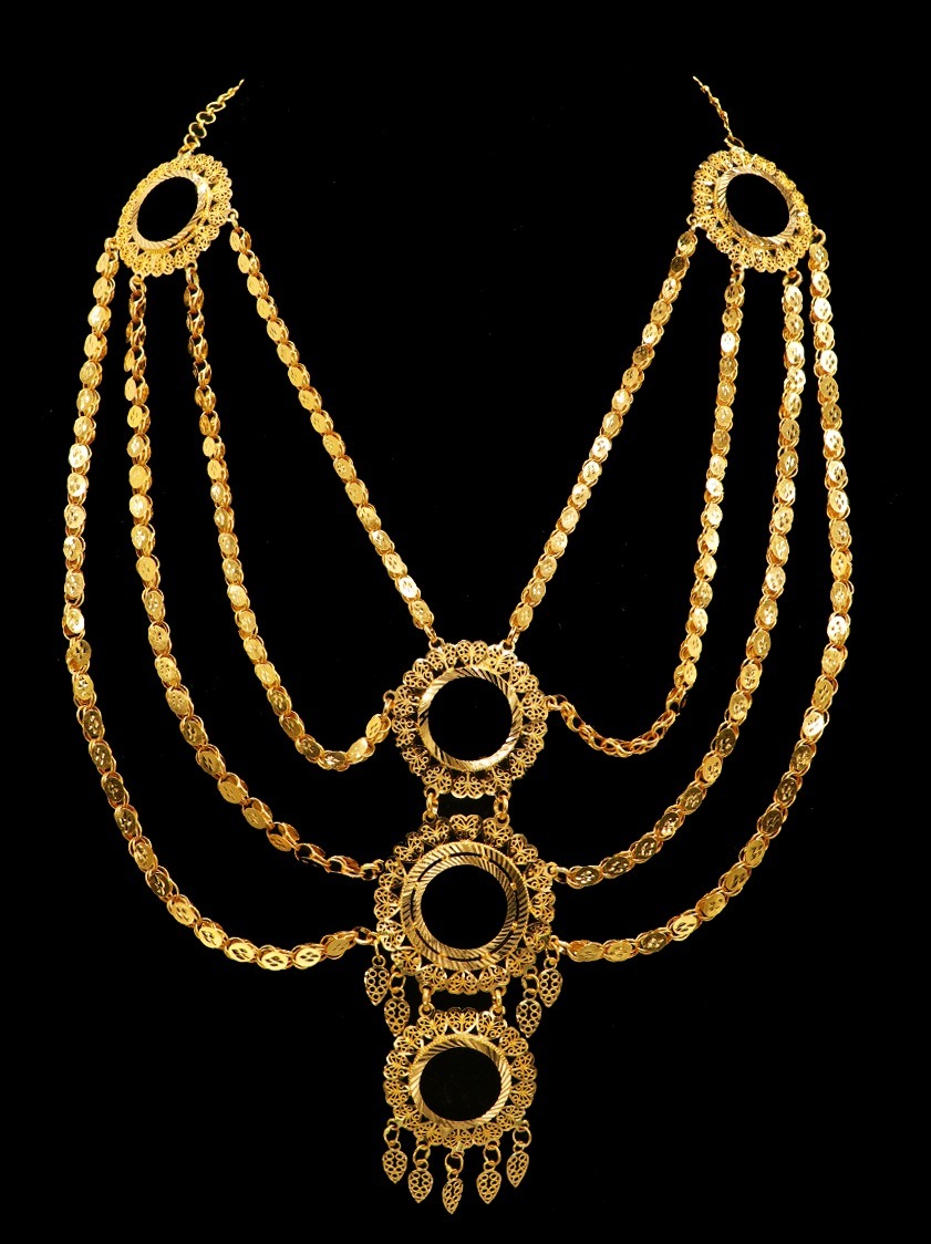 21K Gold Long Necklace - 21124