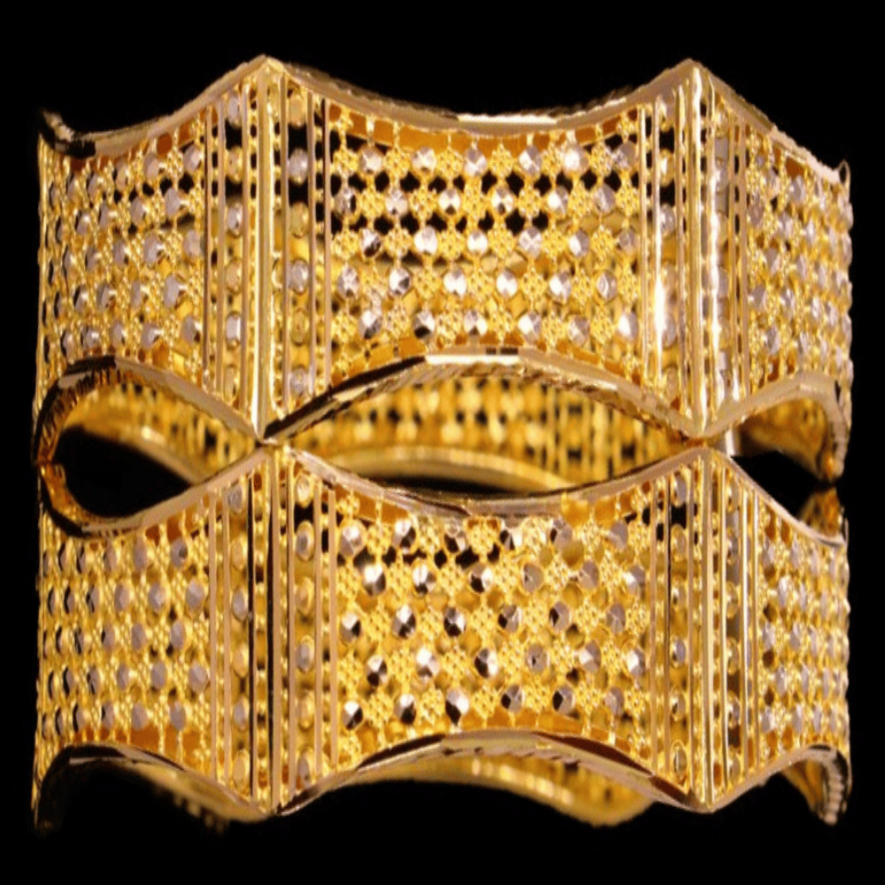 21k Gold Bangle Bracelet Set