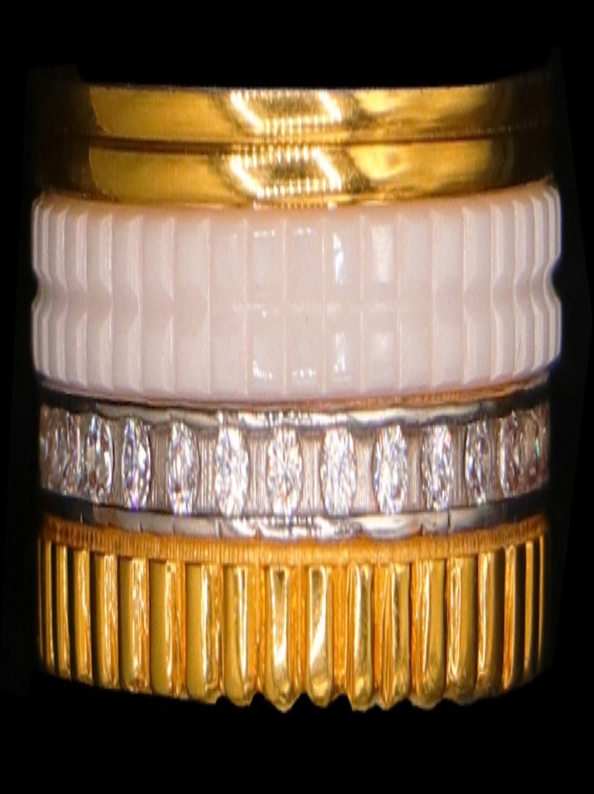 21K Gold Engagement Band Size 9.5 - 29577