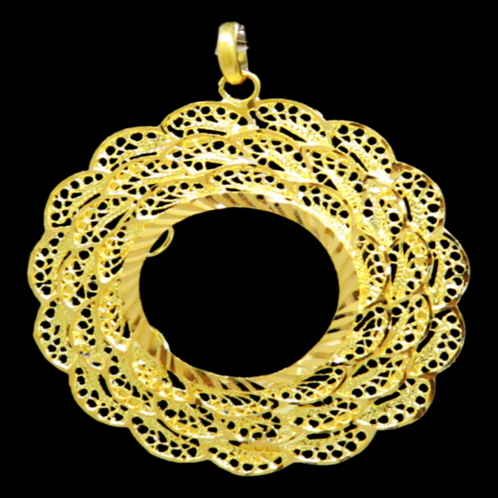 21K Gold Coin Frame