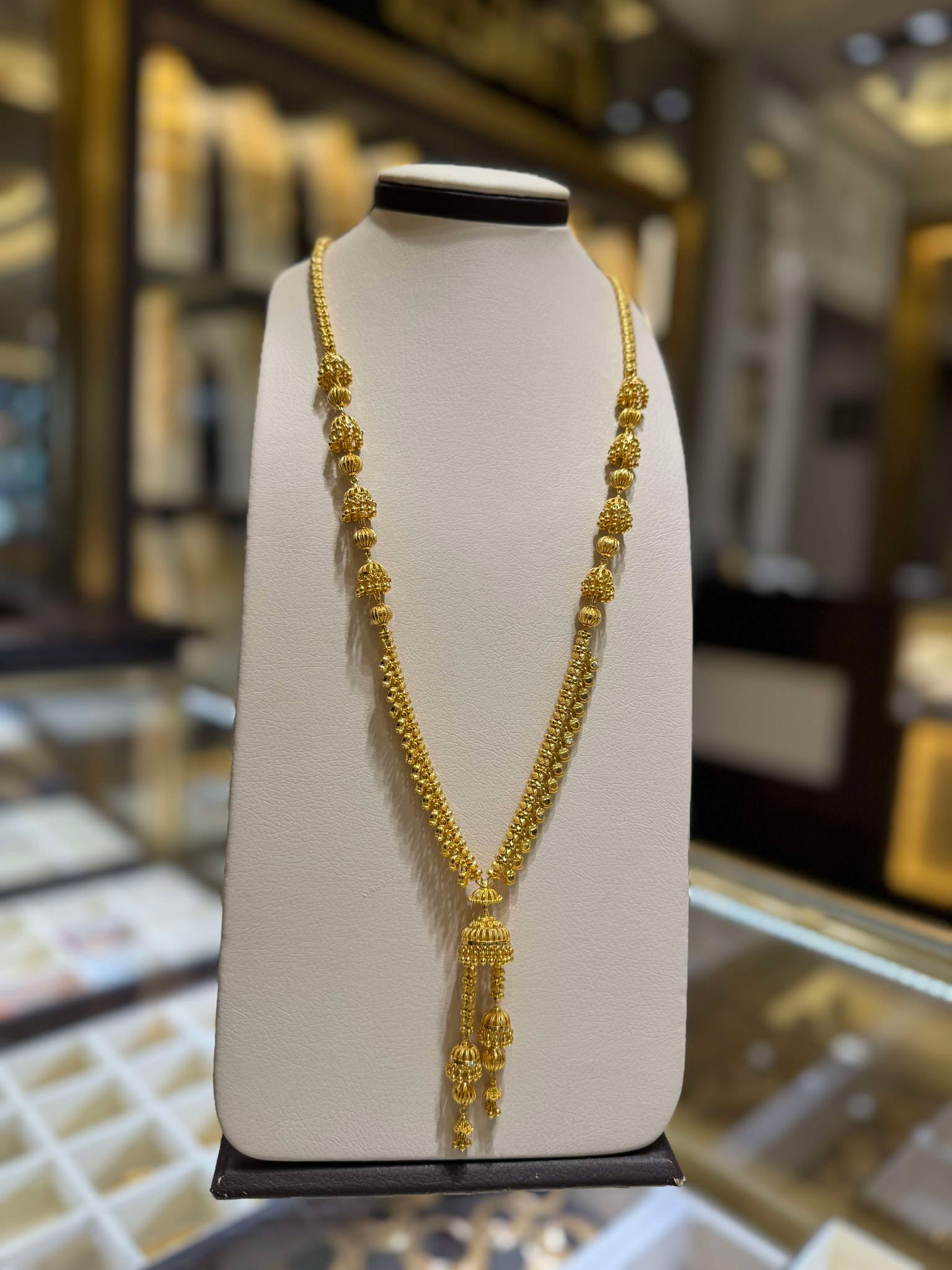 22K Gold Long Necklace - SW22772