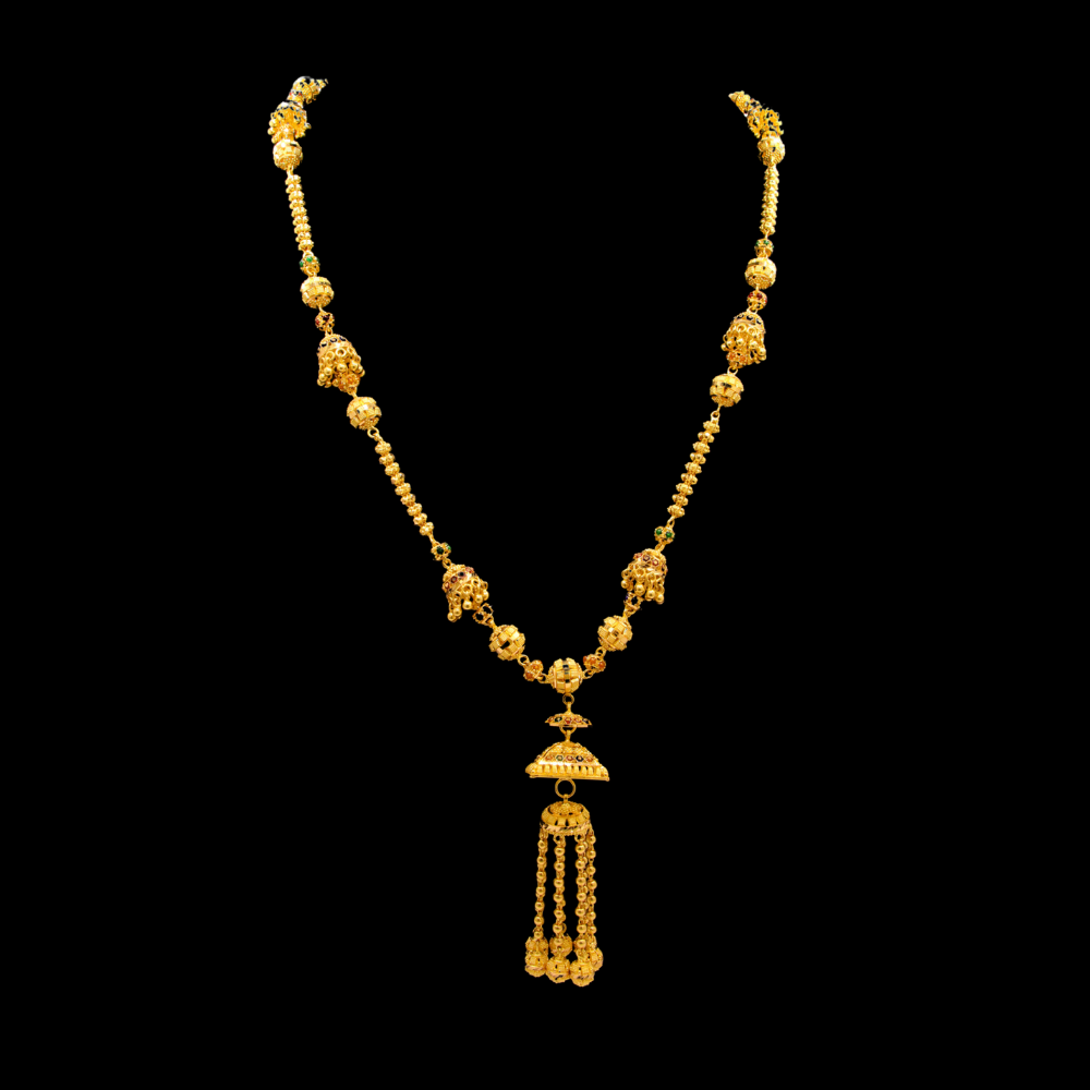 22K Gold Long Necklace - SW22924