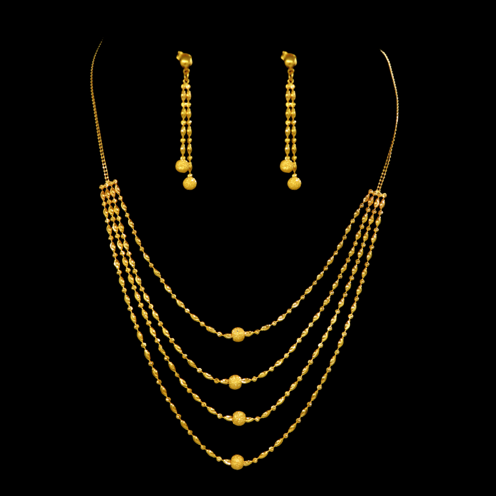 22K Gold Necklace Set