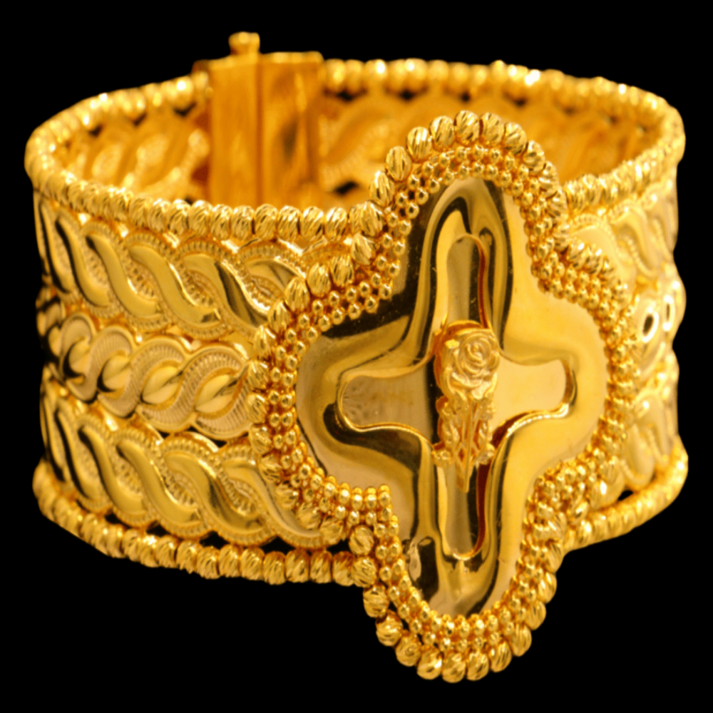 21k Gold Bangle Bracelet