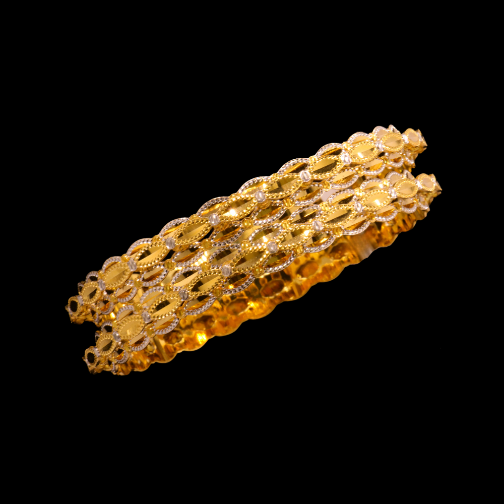 21K Gold Bangle Bracelet – SD23614 image 2 of 2