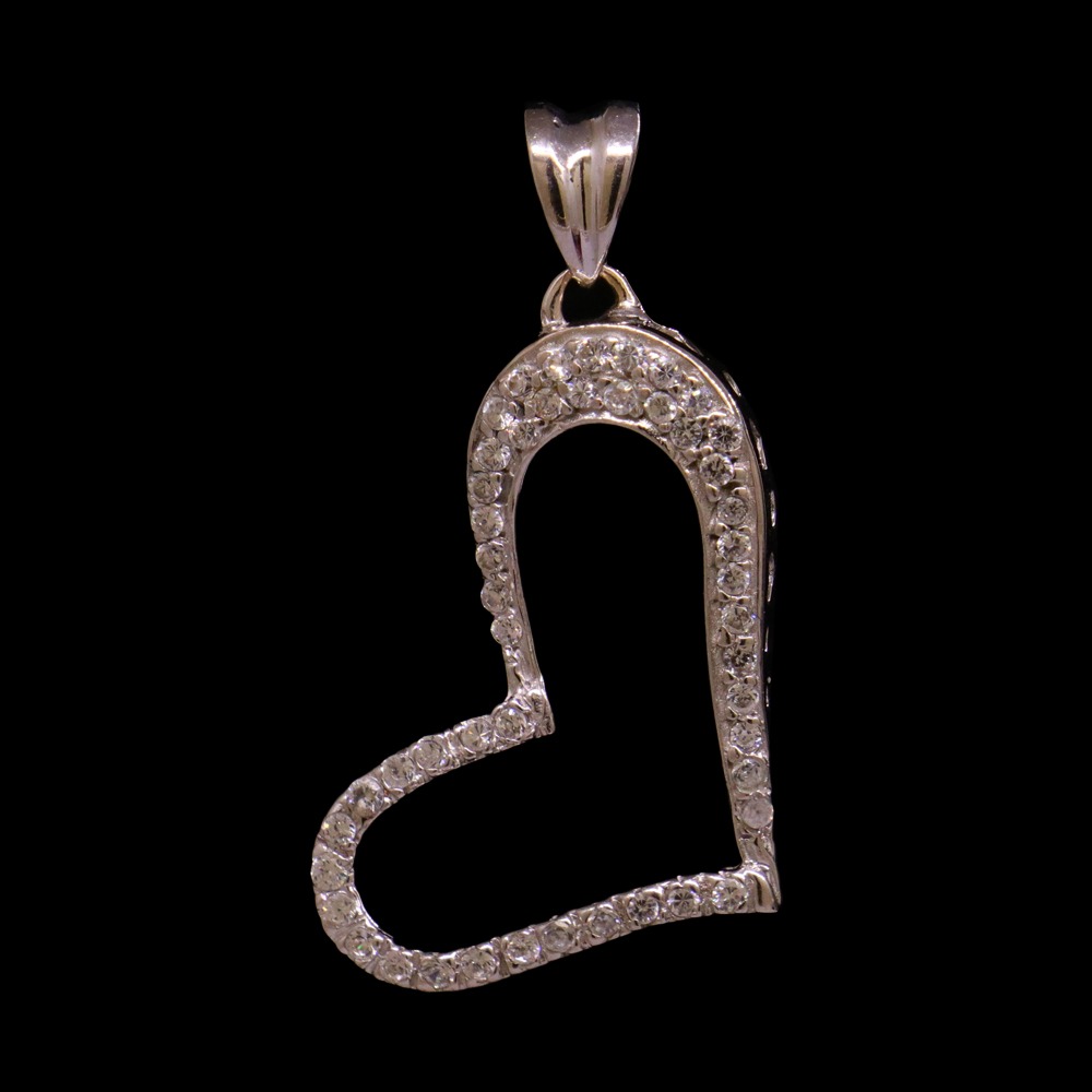18K White Gold Pendant