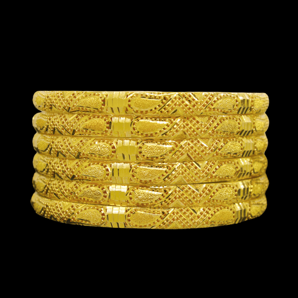 21K Gold Bangle Set (L)