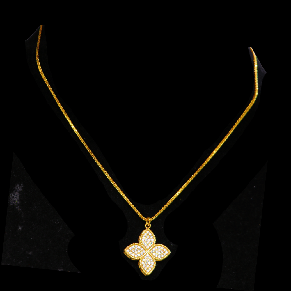 21K Gold Long Necklace - SW33575