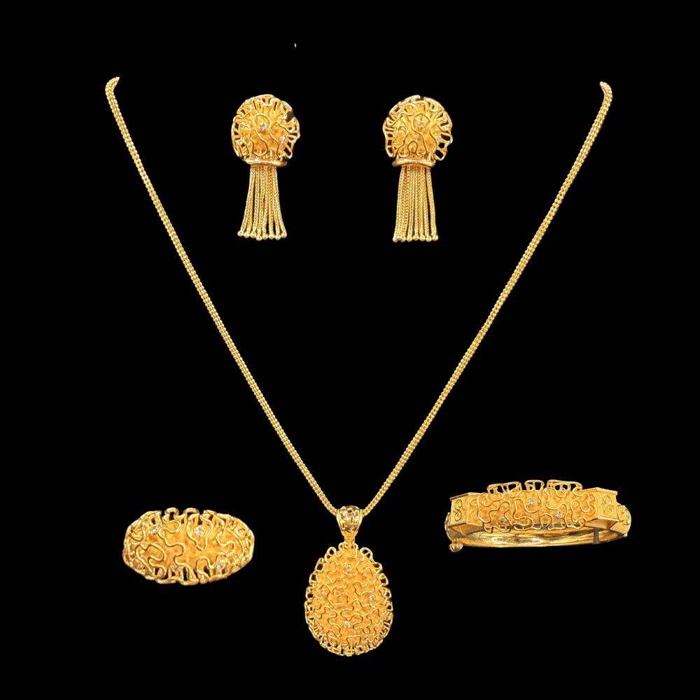 22K Gold Necklace Set