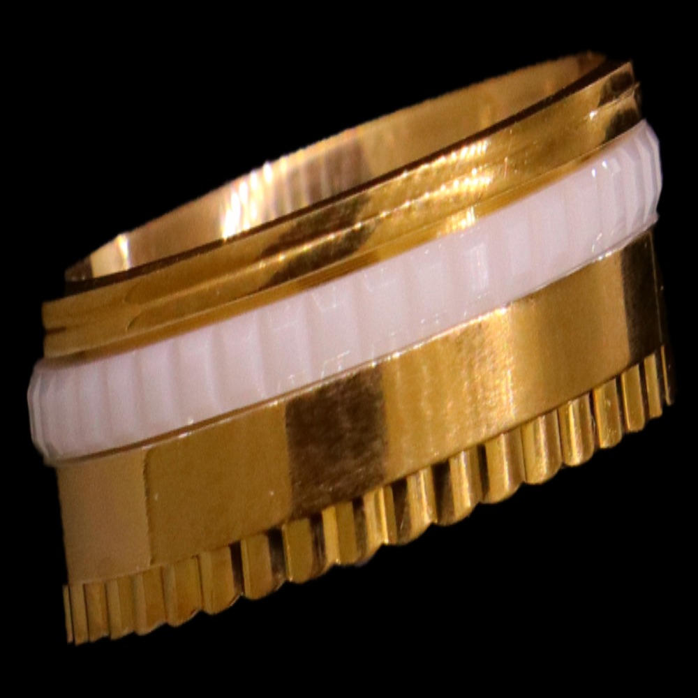 21K Gold Engagement Band Size 8 - SW20419