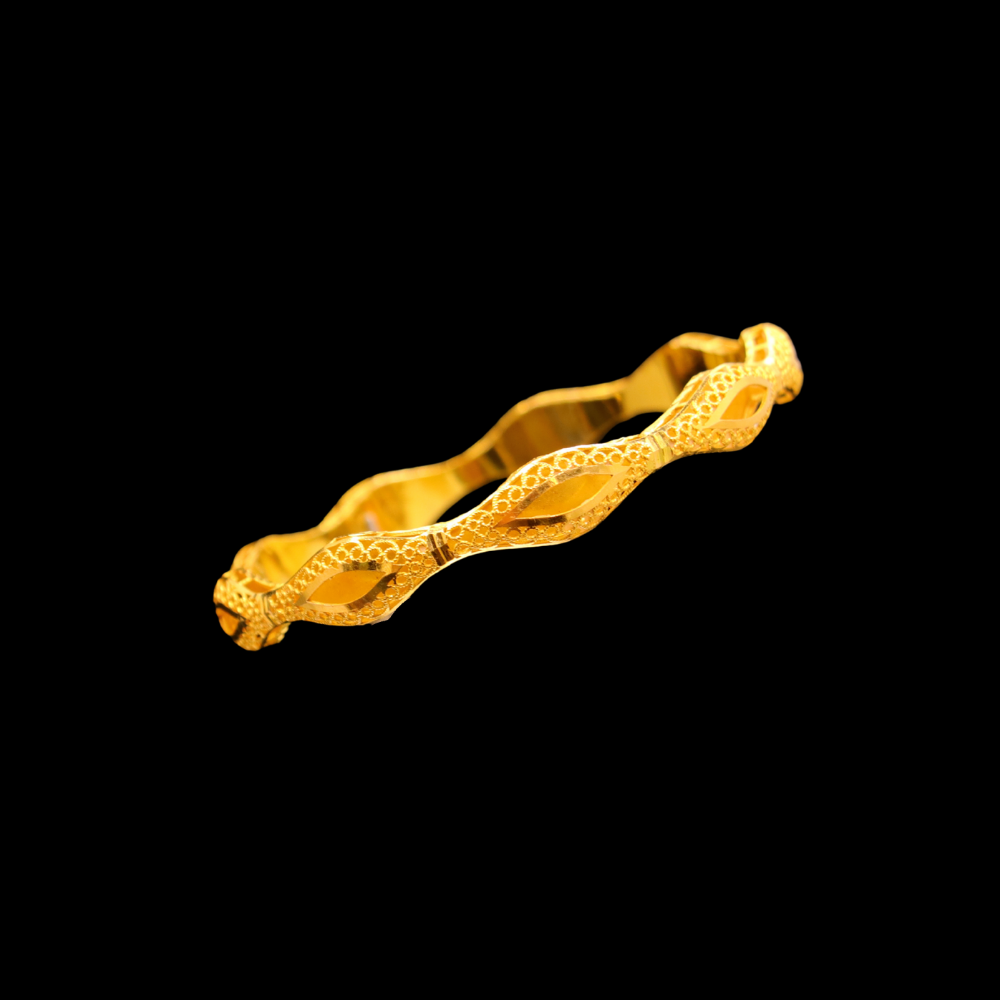 21K Gold Bangle, S (19) – SB28168 image 2 of 2