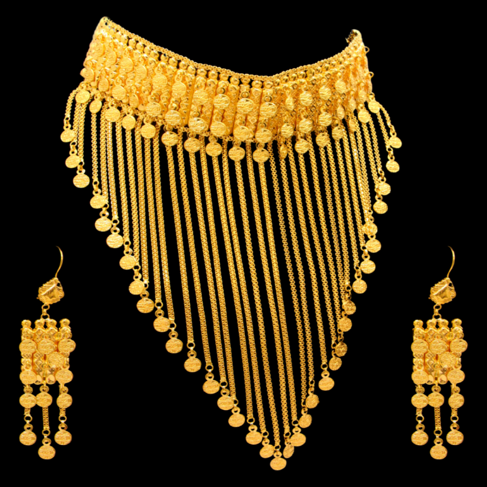 21K Gold Necklace Set